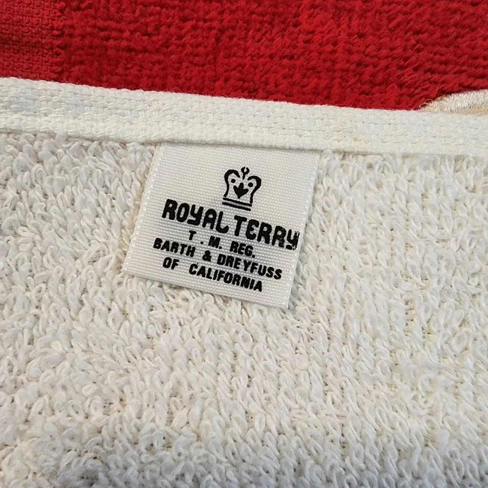 Lot‎ Of 2 Vintage Royal Terry Hand Towel Grandma Core Swan Terrycloth USA